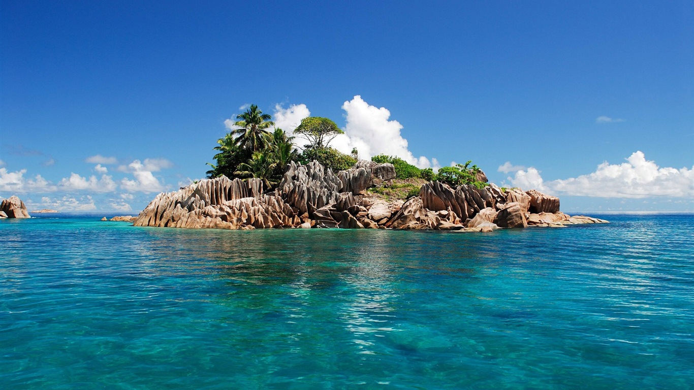 Seychelles Île nature paysage wallpapers HD #10 - 1366x768