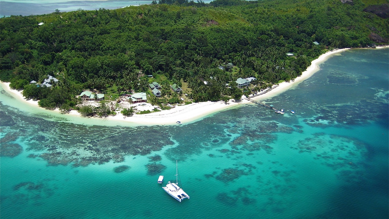 Seychelles Island nature landscape HD wallpapers #16 - 1366x768