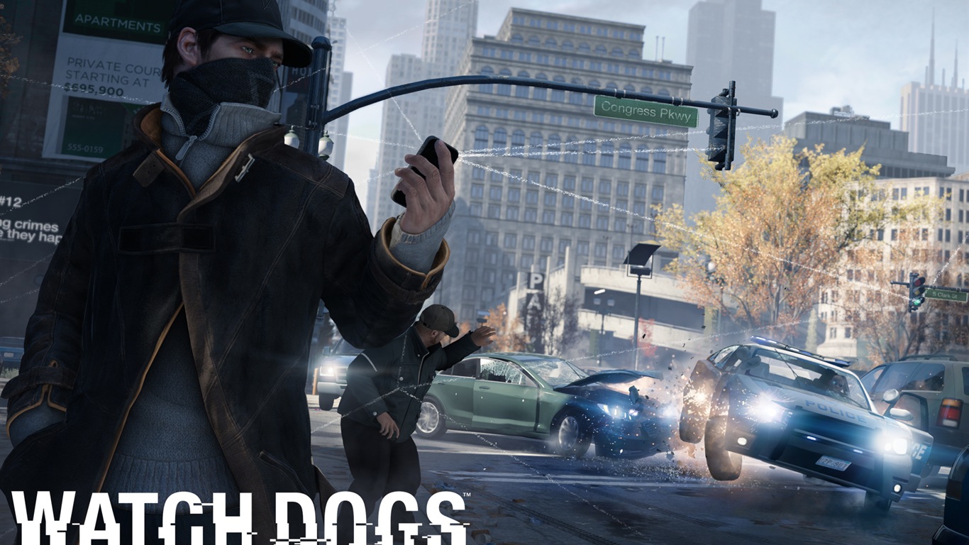 Watch Dogs 犬を見る、2013ゲームのHDの壁紙 #4 - 1366x768