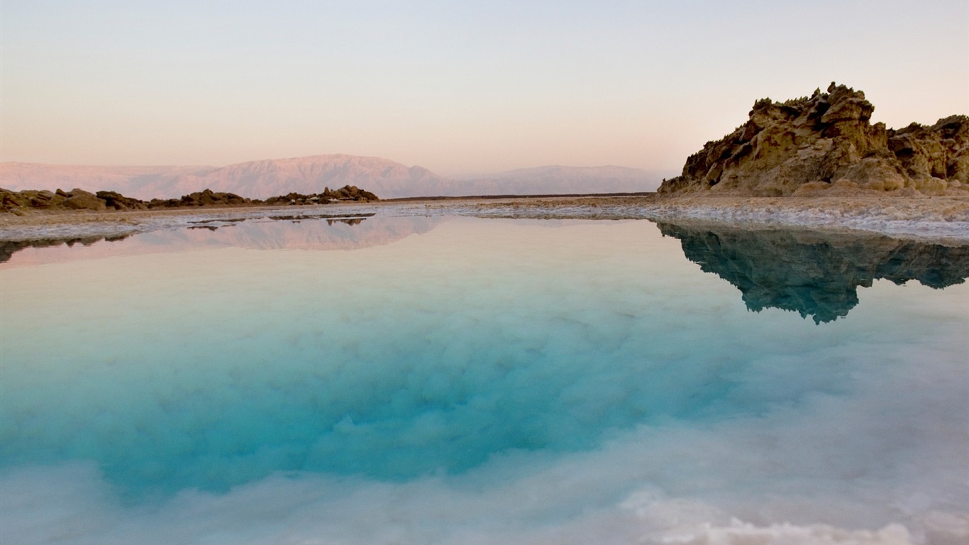 Dead Sea paysages magnifiques fonds d'écran HD #2 - 1366x768