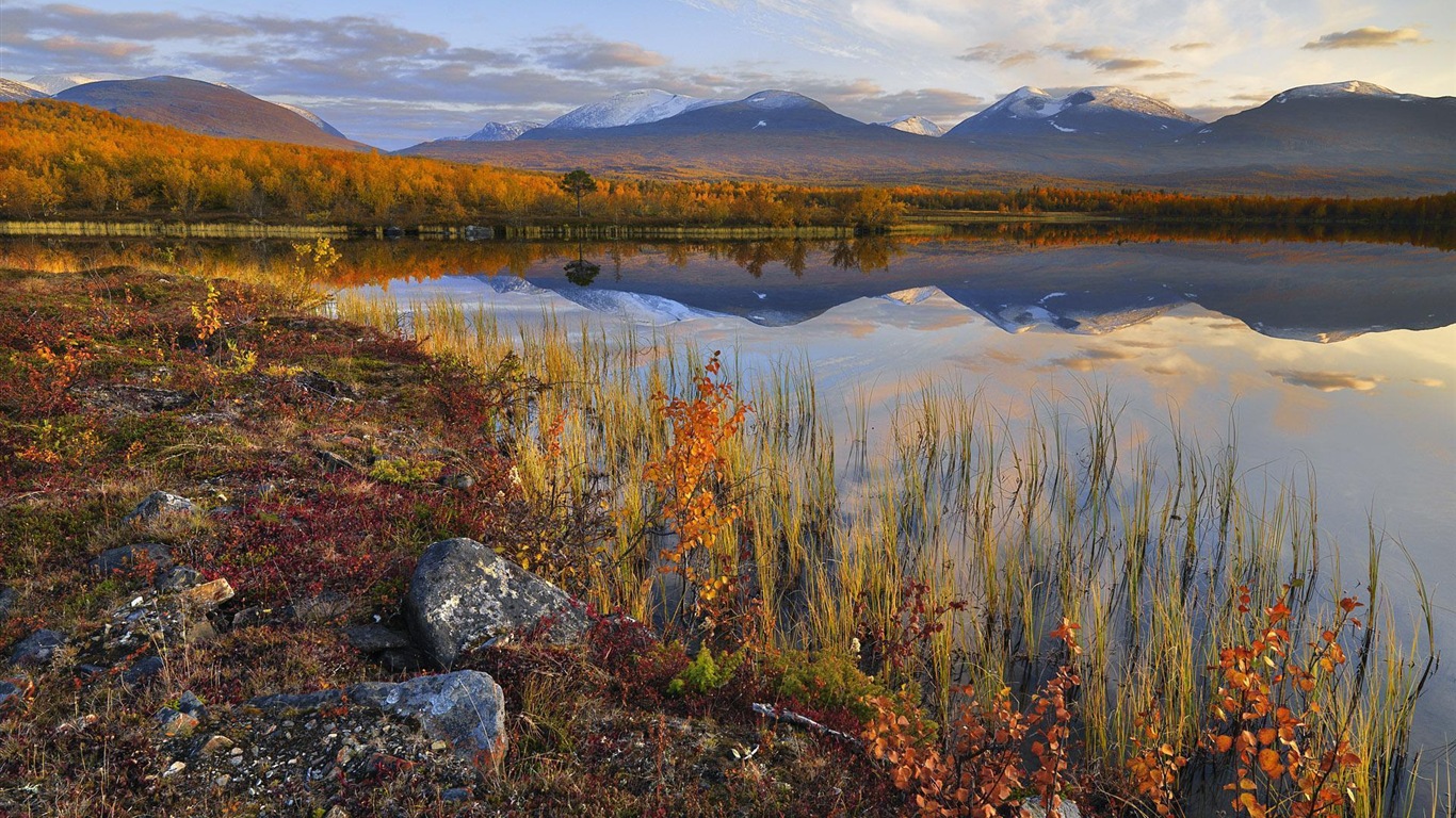 스웨덴 사계절 자연의 아름다움 HD 배경 화면 #8 - 1366x768