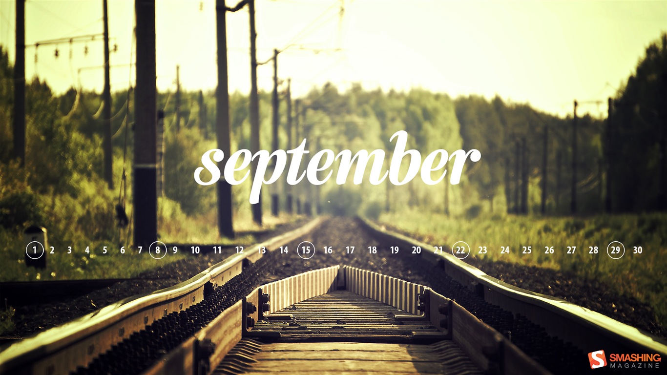 September 2013 Kalender Wallpaper (2) #1 - 1366x768
