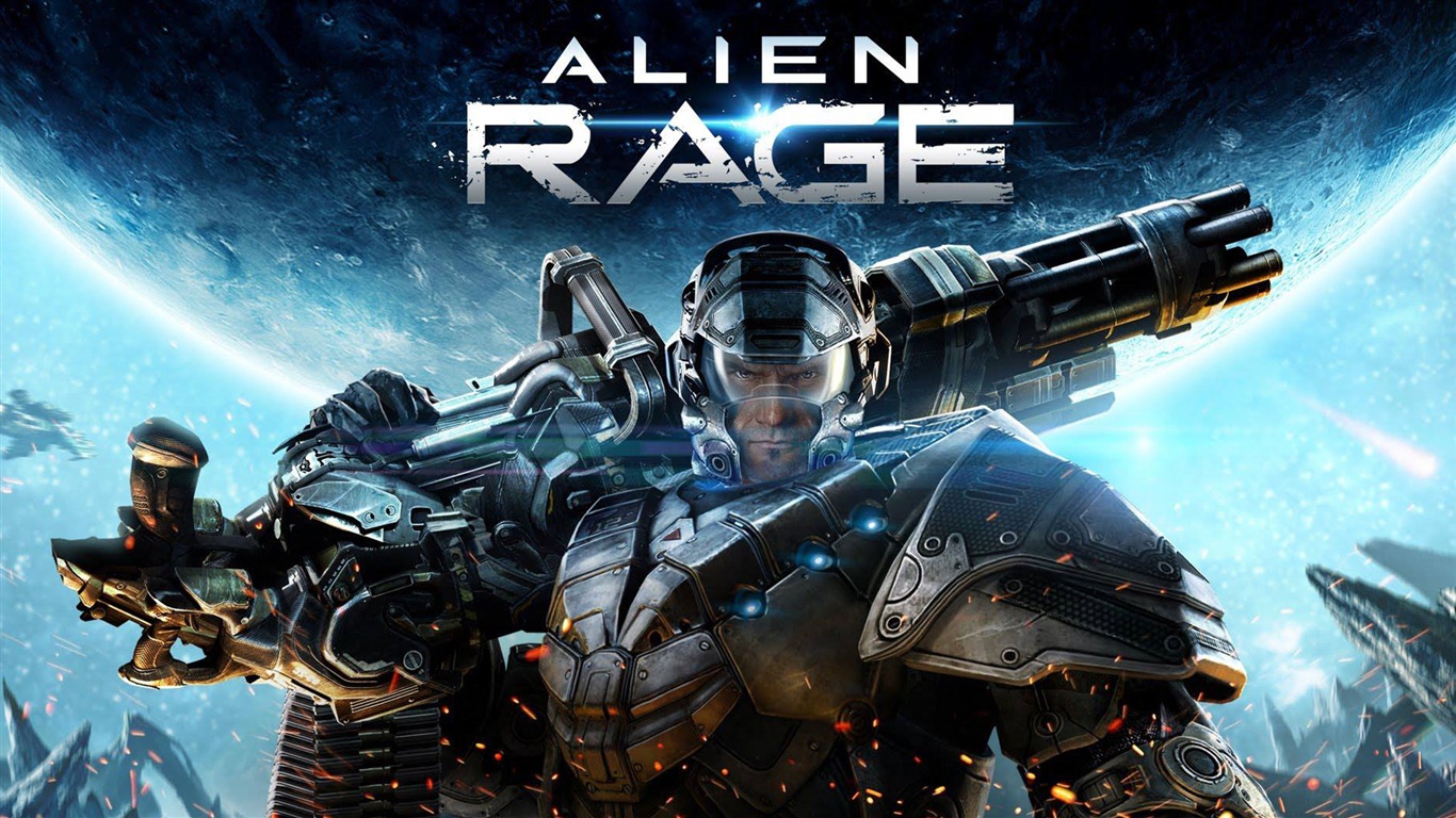 Alien Rage game 2013 HD tapety na plochu #1 - 1366x768