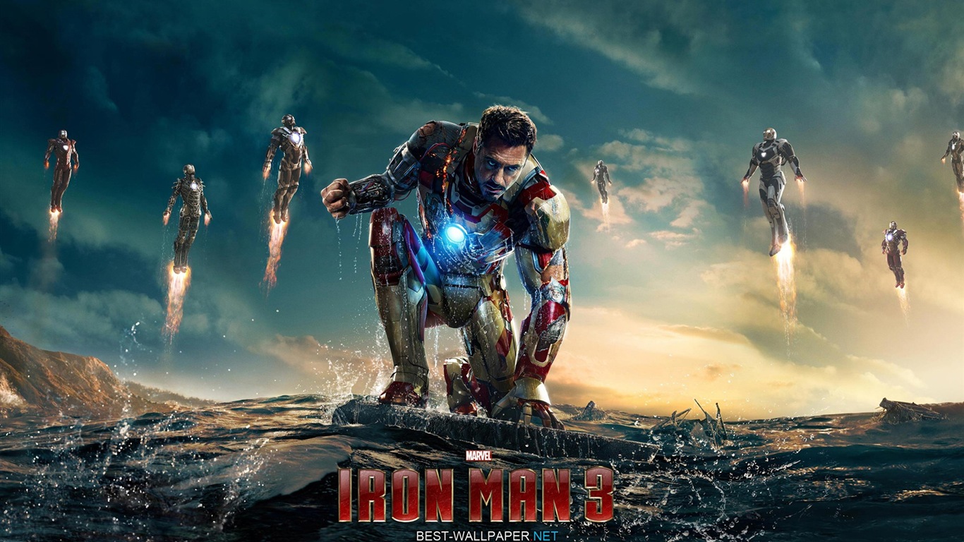 2013 Iron Man 3 newest HD wallpapers #1 - 1366x768