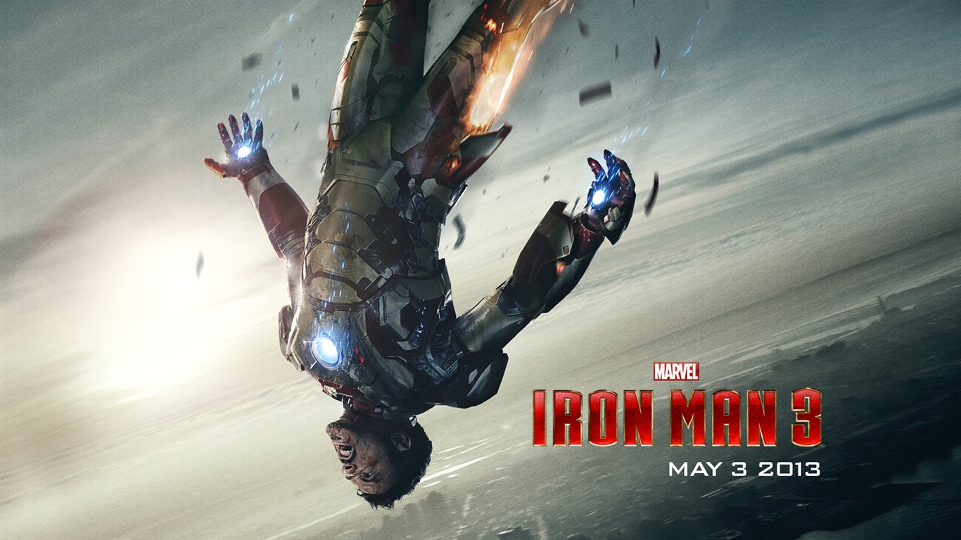2013 Iron Man 3 nejnovější HD tapety na plochu #2 - 1366x768