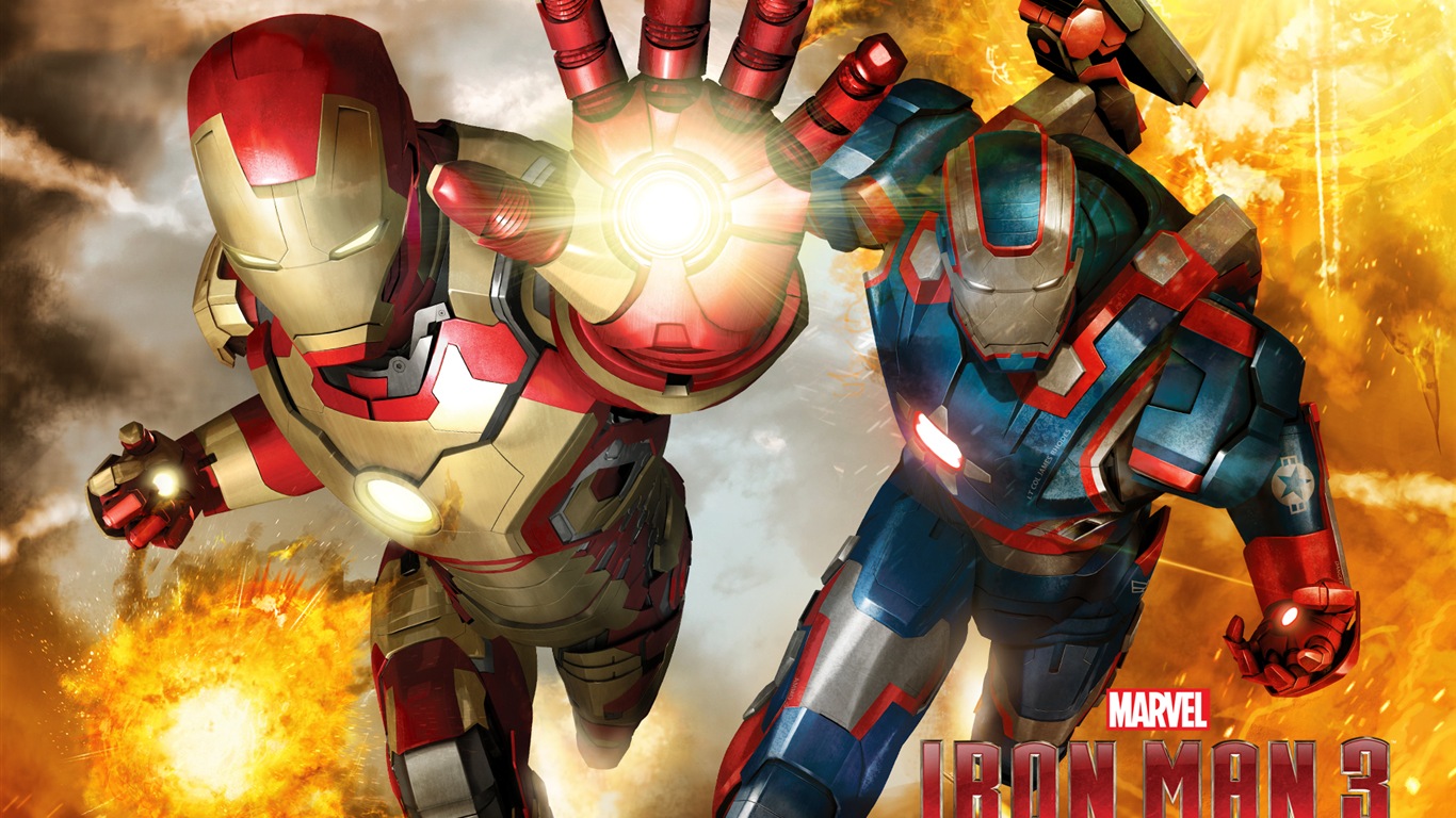 2013 Iron Man 3 nejnovější HD tapety na plochu #6 - 1366x768