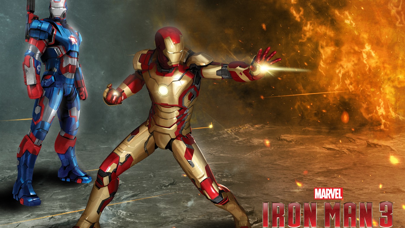 2013 Iron Man 3 nejnovější HD tapety na plochu #7 - 1366x768