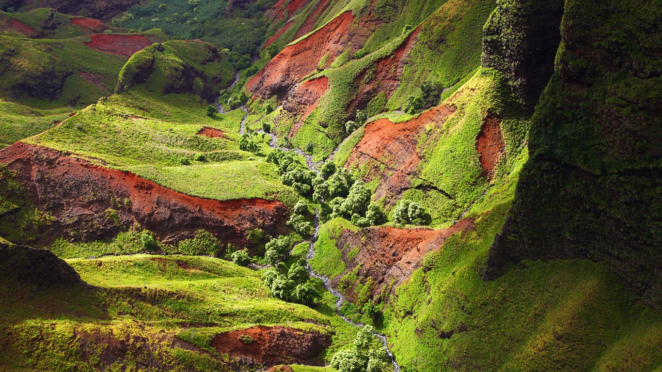 Windows 8 Theme Wallpaper: Hawaiian Landschaft #4 - 1366x768