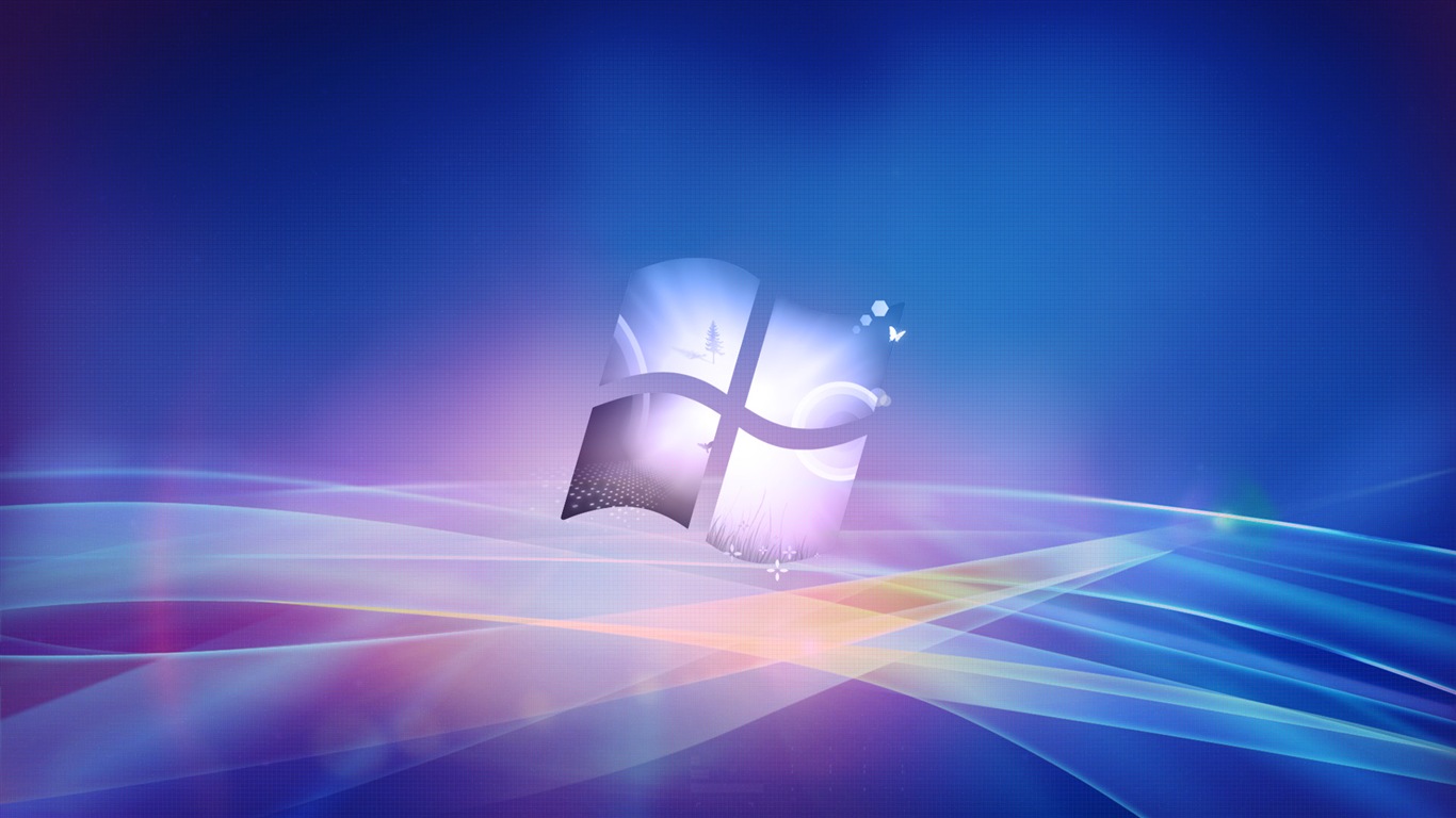 마이크로 소프트 윈도우 9 시스템 테마 HD 배경 화면 #13 - 1366x768