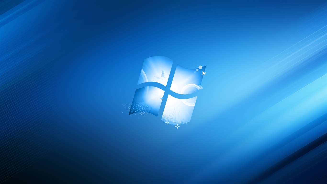 마이크로 소프트 윈도우 9 시스템 테마 HD 배경 화면 #14 - 1366x768