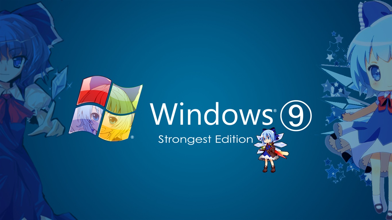 마이크로 소프트 윈도우 9 시스템 테마 HD 배경 화면 #19 - 1366x768