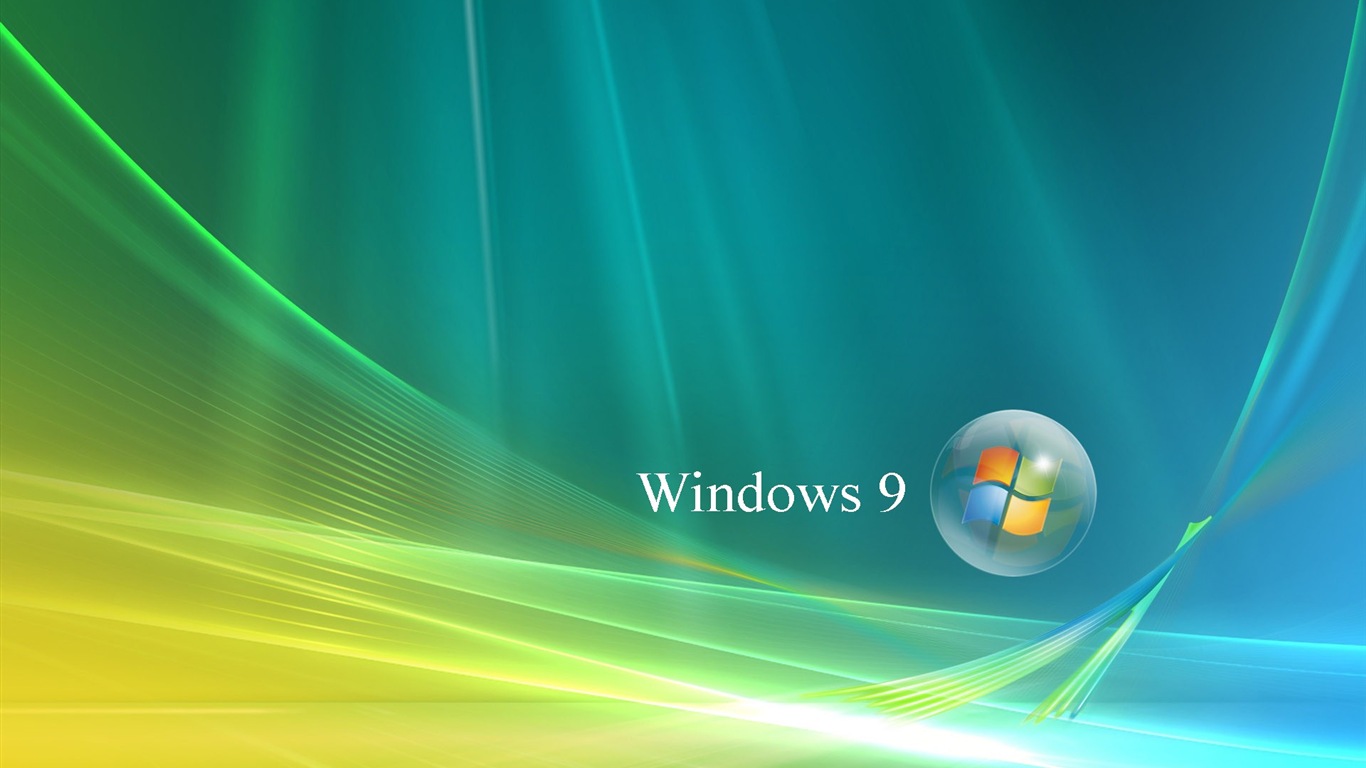 마이크로 소프트 윈도우 9 시스템 테마 HD 배경 화면 #20 - 1366x768