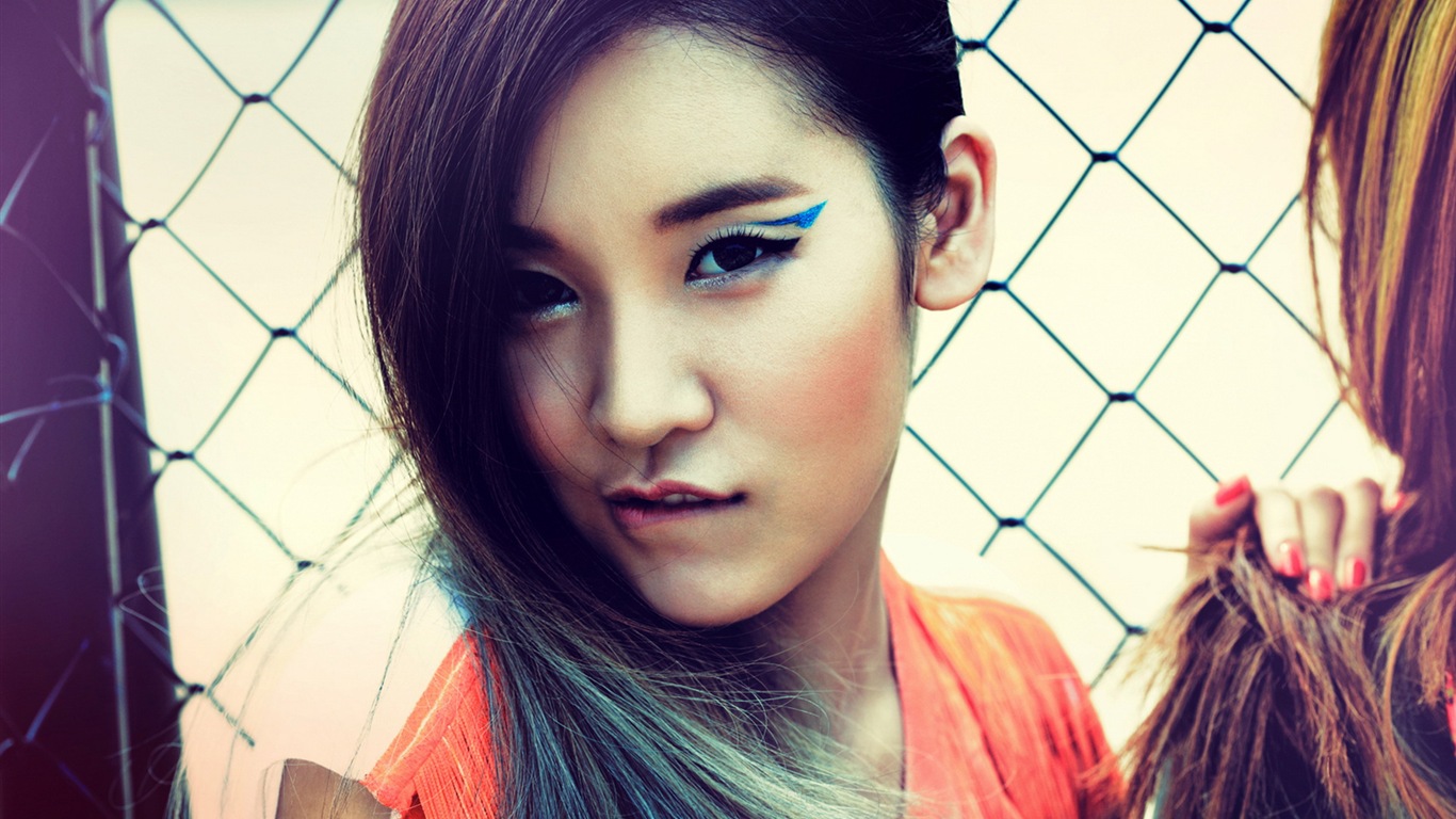 Glam korejské hudební dívky tapety #12 - 1366x768