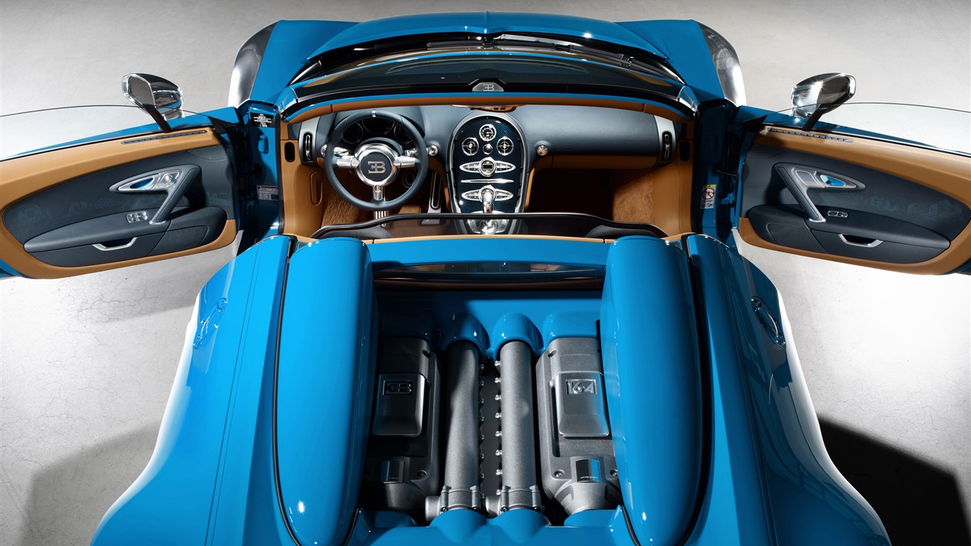 2013 Bugatti Veyron 16.4 Grand Sport Vitesse supercar HD tapety na plochu #13 - 1366x768