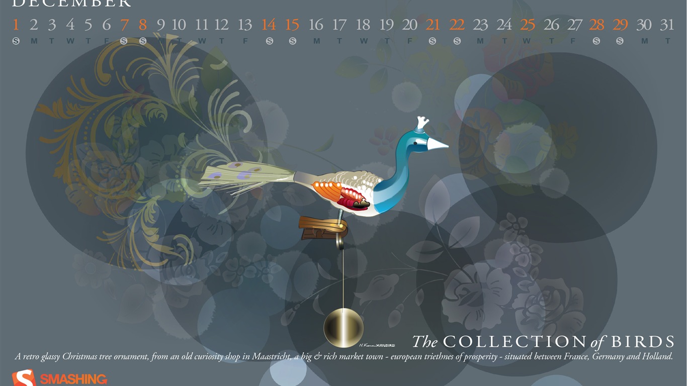 12. 2013 Kalendář tapety (2) #16 - 1366x768