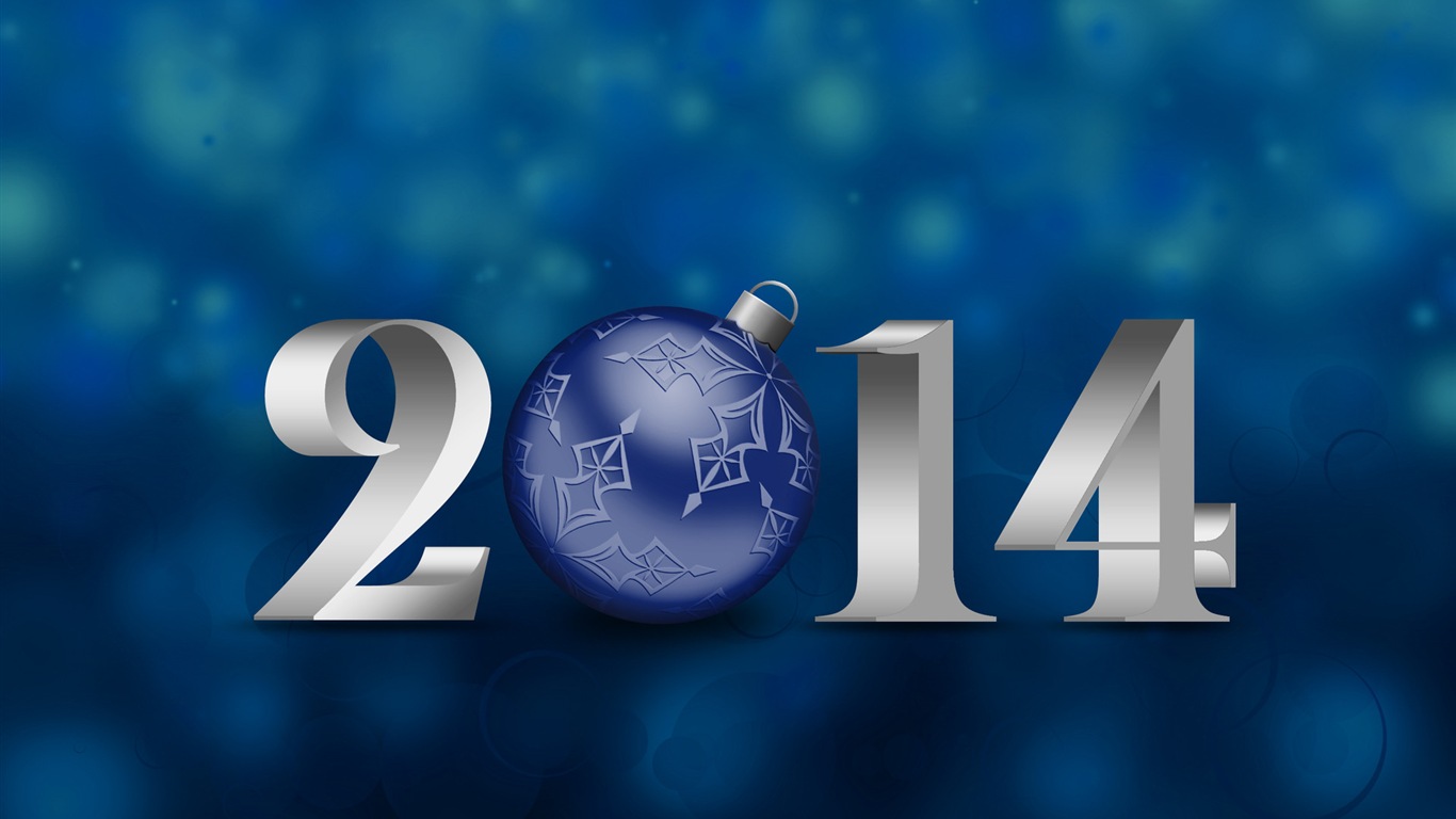 2014 New Year Theme HD Fonds d'écran (1) #5 - 1366x768