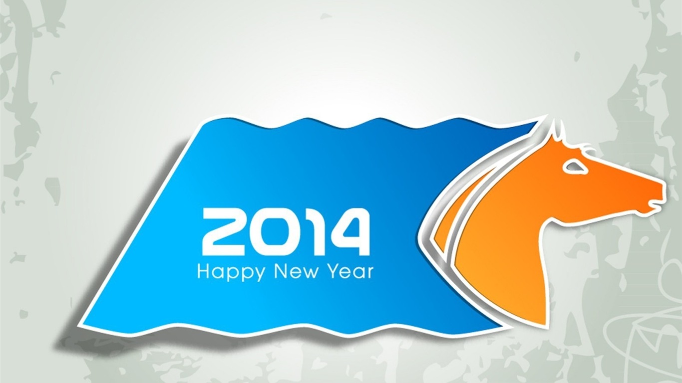 2014 새해 테마의 HD 배경 화면 (1) #10 - 1366x768