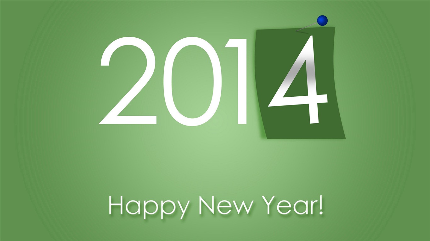 2014 New Year Theme HD Fonds d'écran (1) #16 - 1366x768
