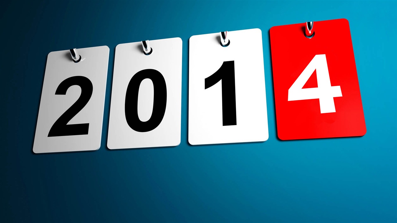 2014 New Year Theme HD Fonds d'écran (1) #18 - 1366x768