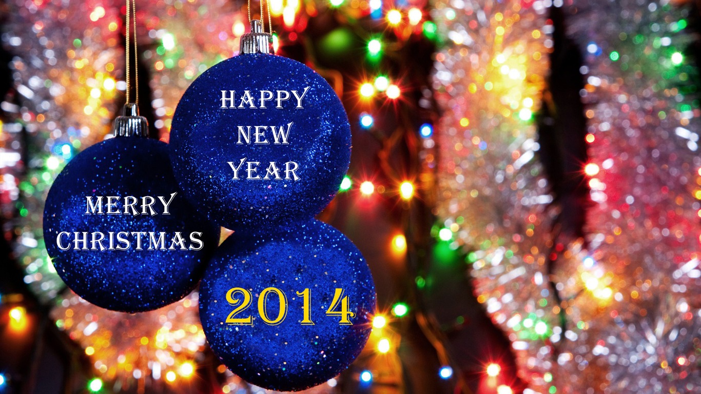 2014 New Year Theme HD Fonds d'écran (2) #6 - 1366x768