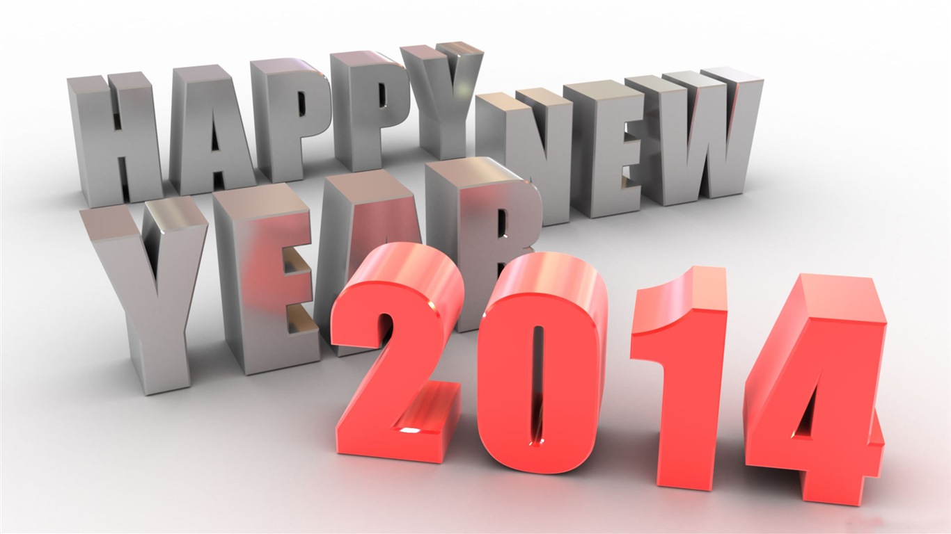 2014 Новый год Стиль Обои (2) #13 - 1366x768