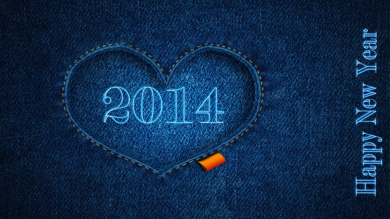 2014 New Year Theme HD Fonds d'écran (2) #15 - 1366x768