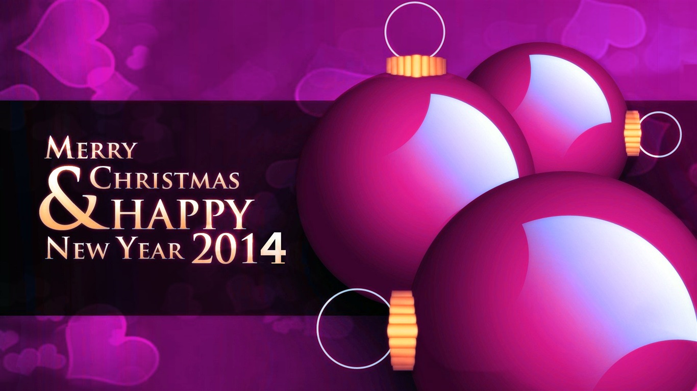 2014 New Year Theme HD Fonds d'écran (2) #18 - 1366x768