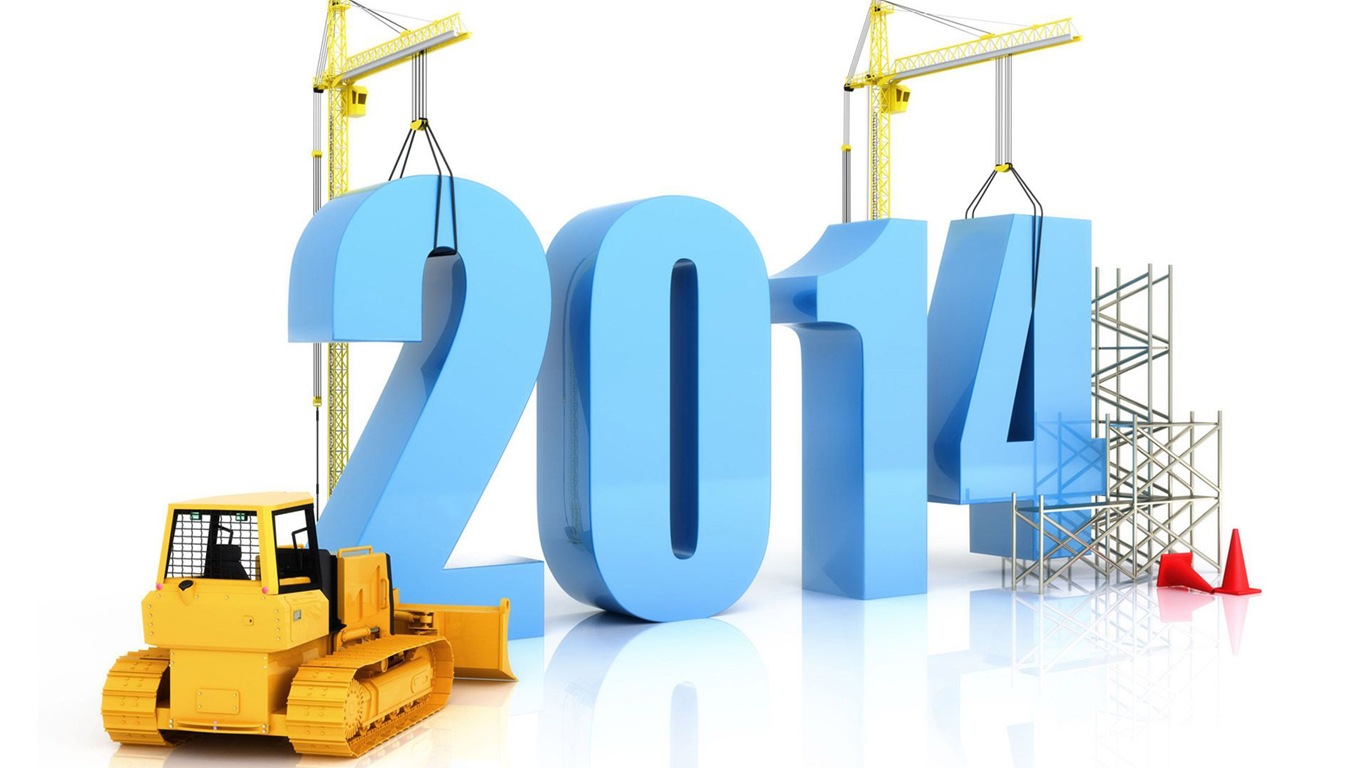 2014 New Year Theme HD Fonds d'écran (2) #19 - 1366x768