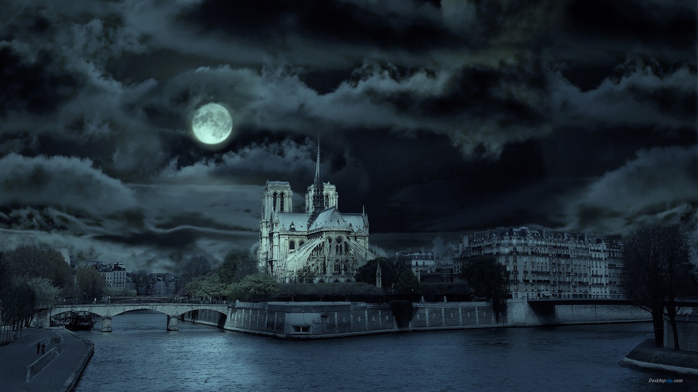 Notre Dame HD Tapety na plochu #11 - 1366x768