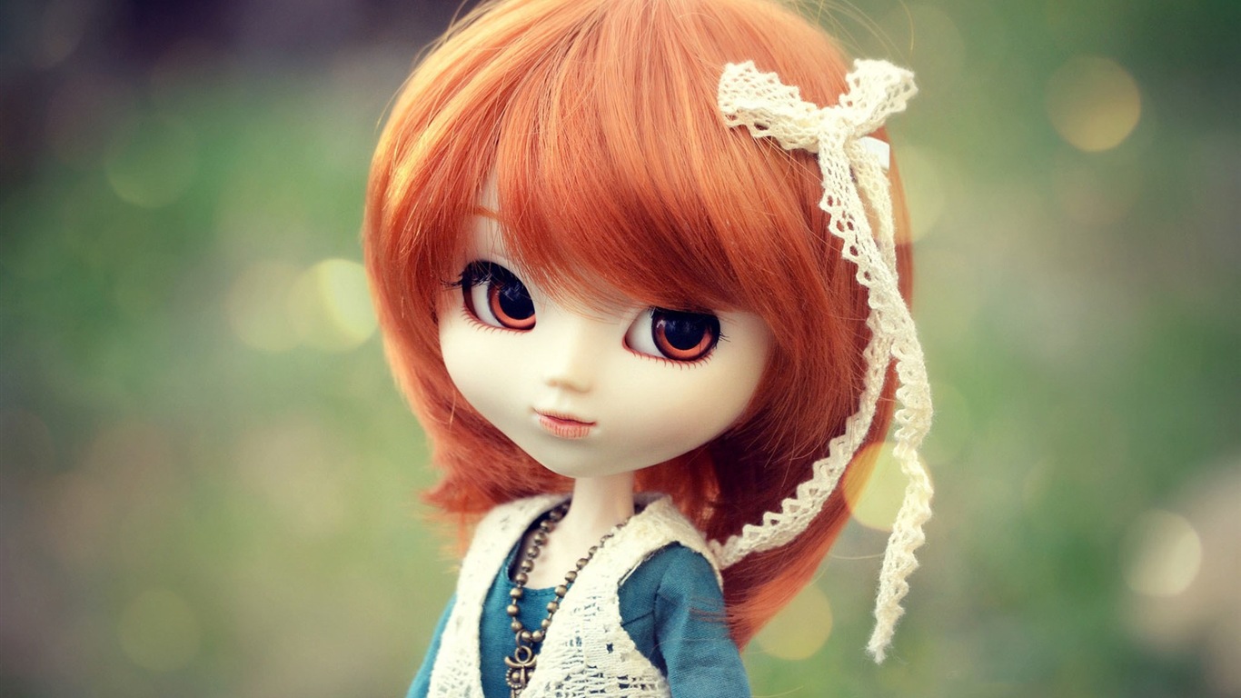 아름다운 슈퍼 Dollfie 장난감 소녀의 HD 배경 화면 #11 - 1366x768