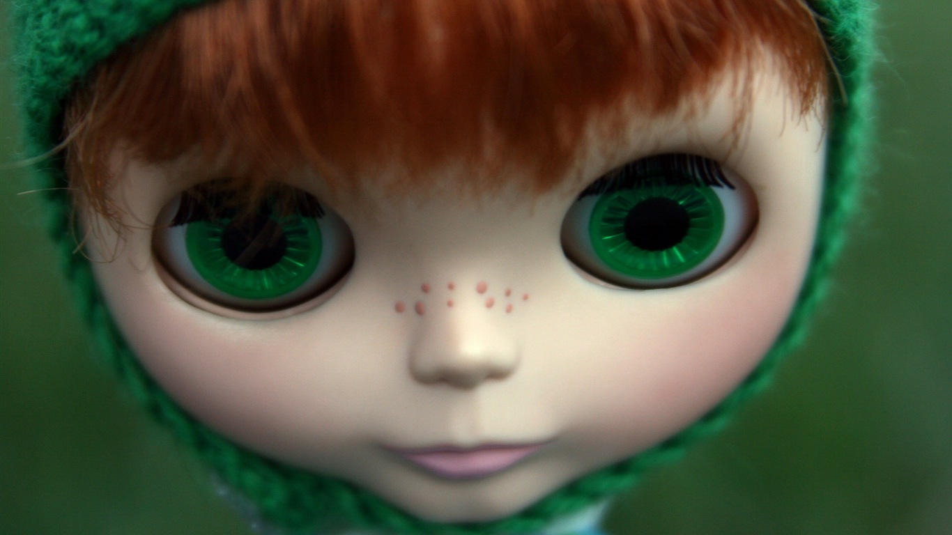 아름다운 슈퍼 Dollfie 장난감 소녀의 HD 배경 화면 #12 - 1366x768