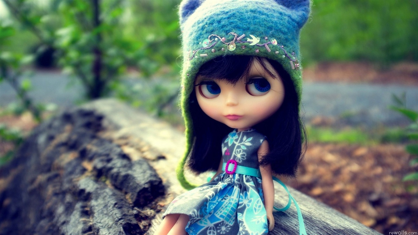 아름다운 슈퍼 Dollfie 장난감 소녀의 HD 배경 화면 #19 - 1366x768