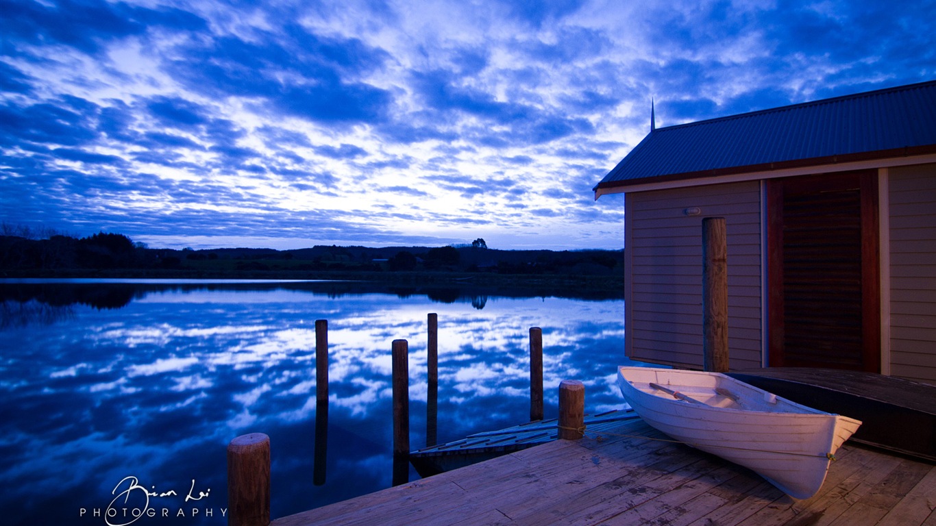 뉴질랜드 북섬의 아름다운 풍경, 윈도우 8 테마 배경 화면 #1 - 1366x768