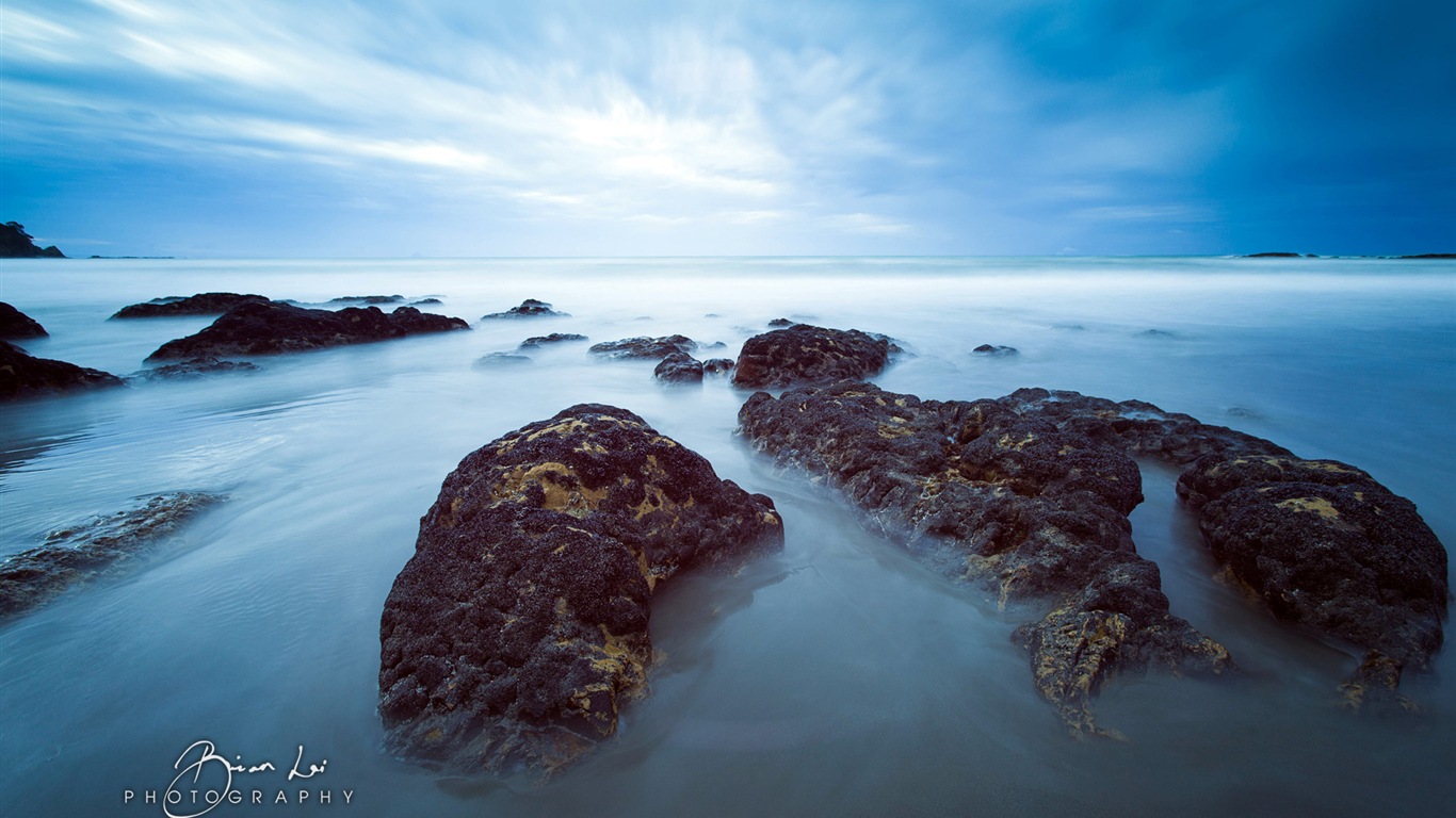 뉴질랜드 북섬의 아름다운 풍경, 윈도우 8 테마 배경 화면 #2 - 1366x768