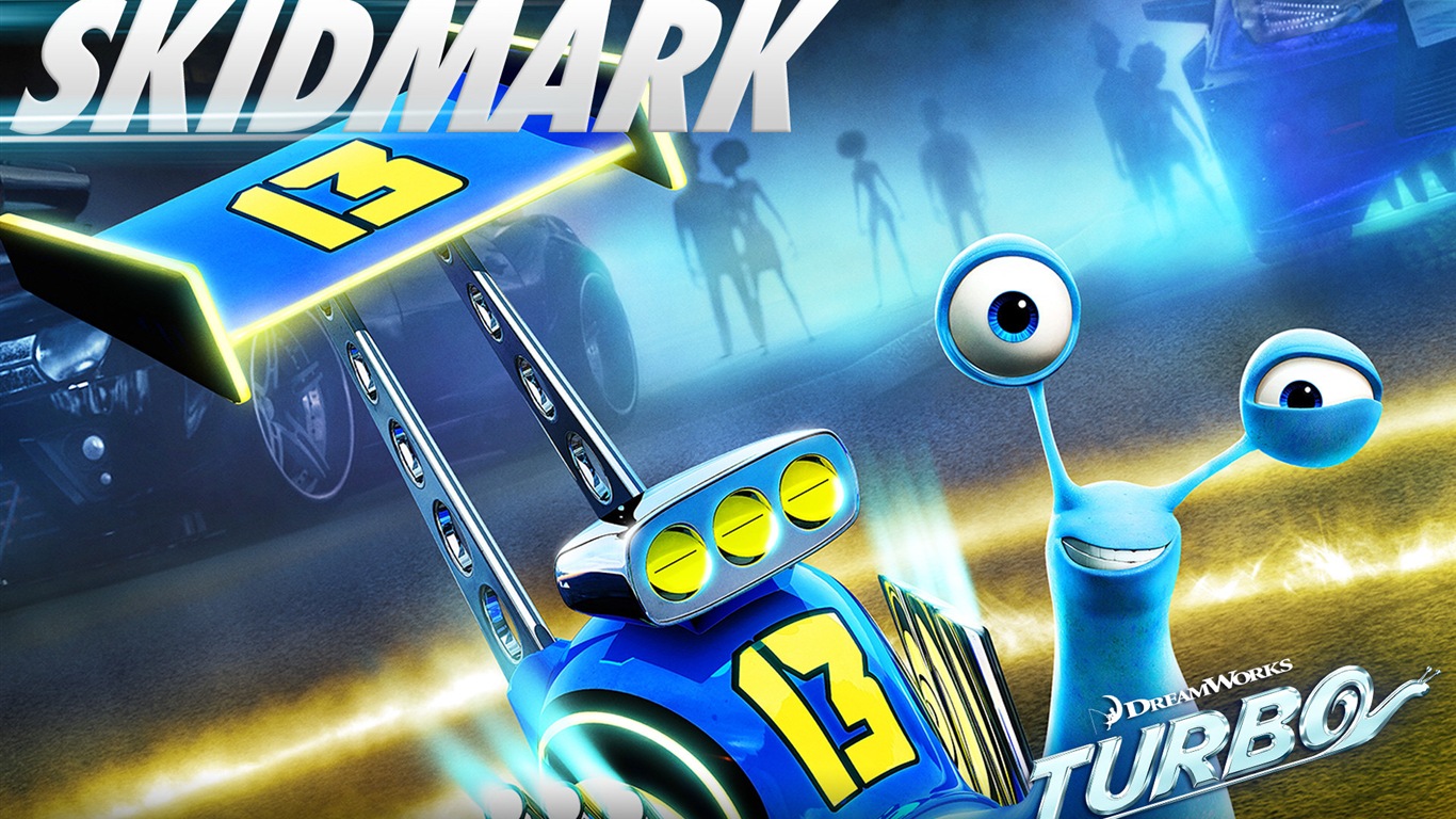 Turbo 3D wallpapers film HD #11 - 1366x768