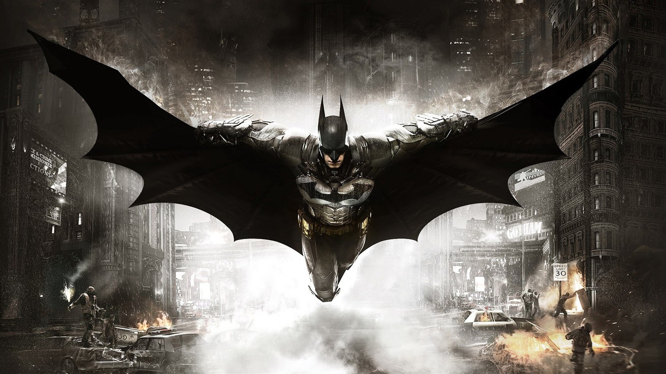 Batman: Arkham Chevalier HD jeu fonds d'écran #9 - 1366x768