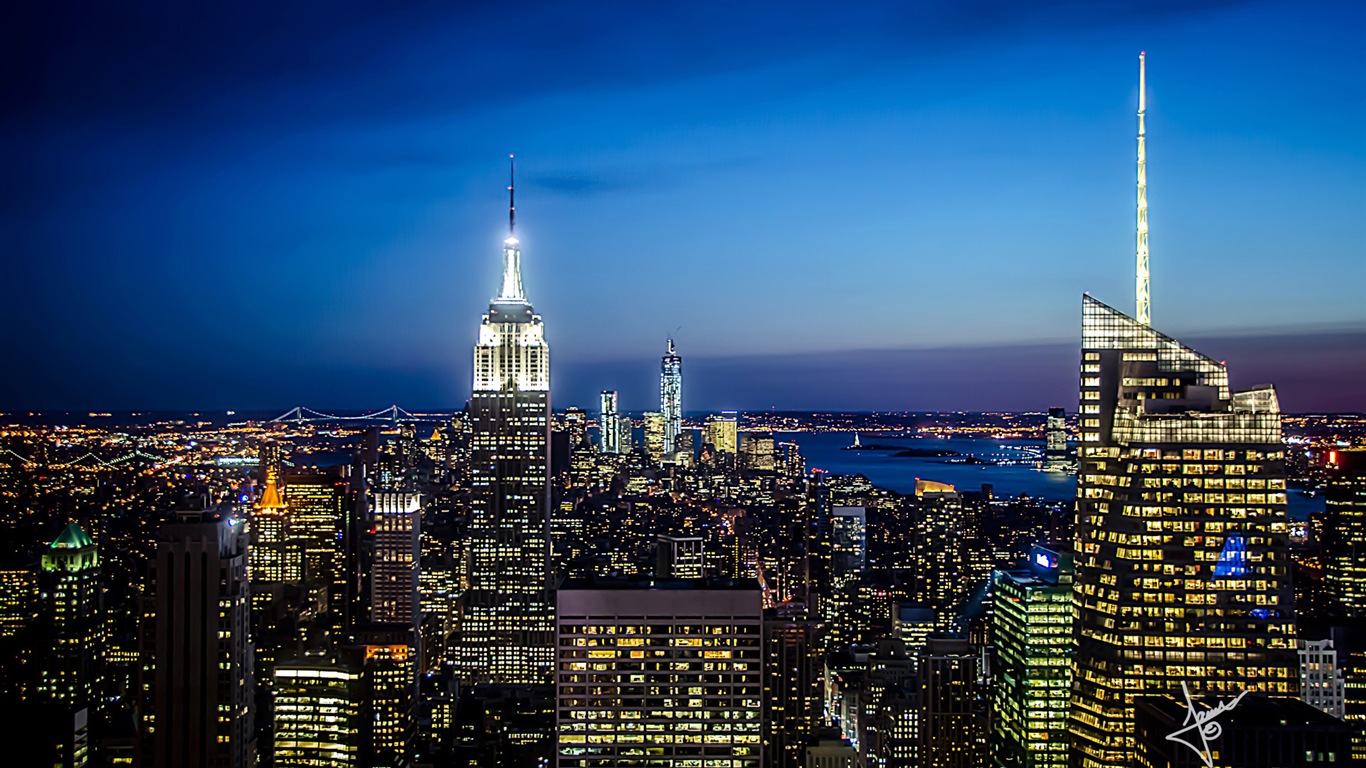 New York cityscapes, Microsoft Windows 8 HD wallpapers #15 - 1366x768