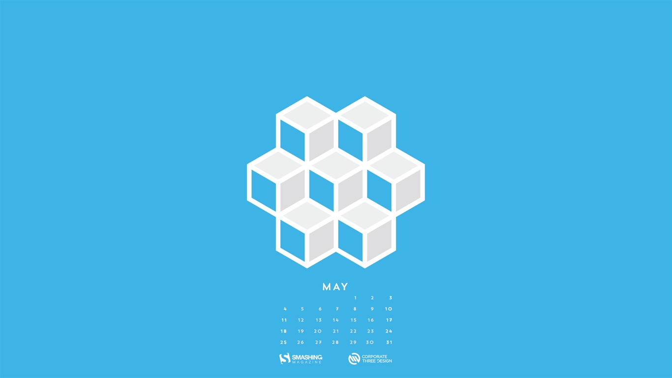 Mai 2014 Kalender Wallpaper (2) #5 - 1366x768