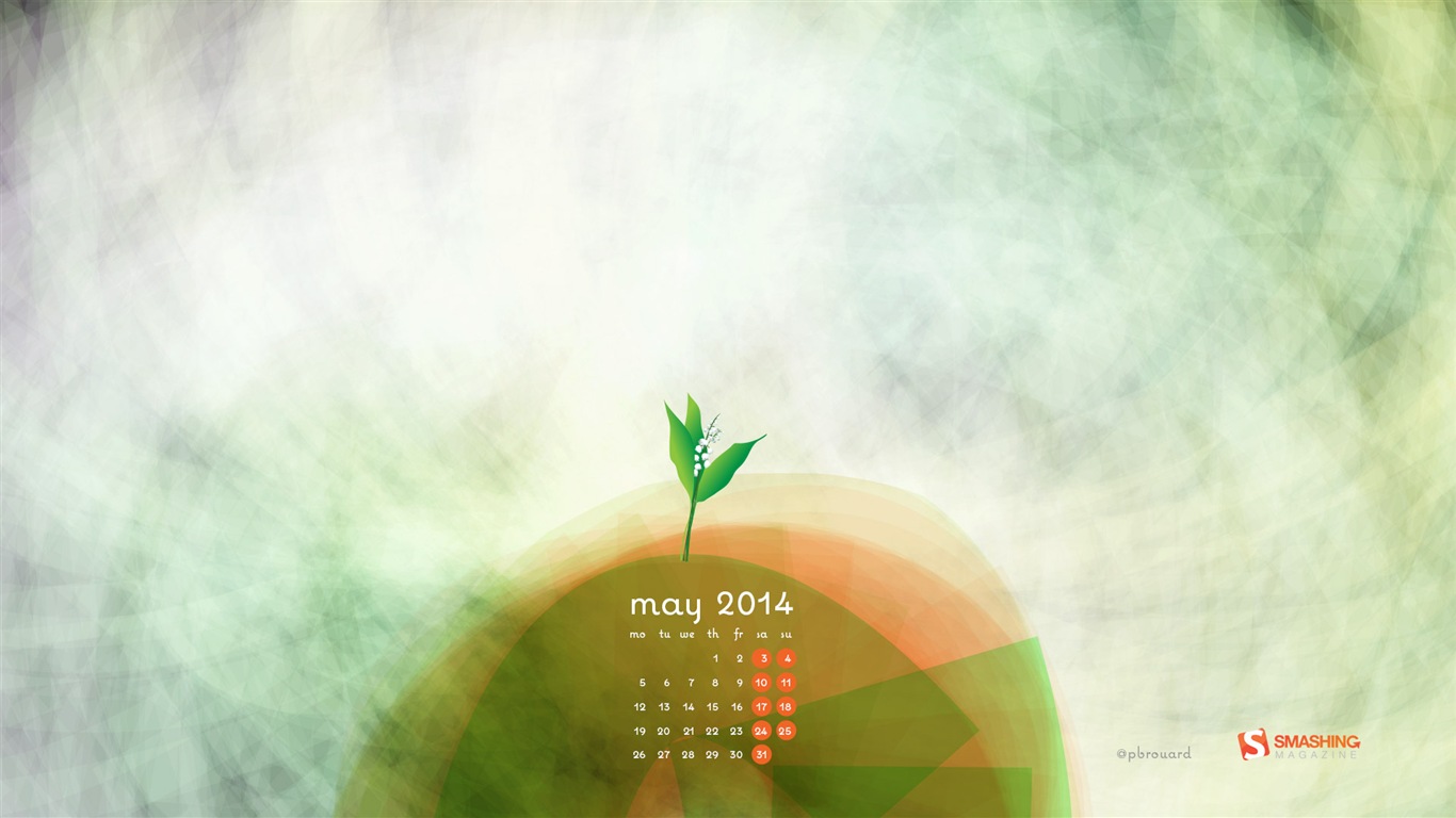 Mai 2014 Kalender Wallpaper (2) #8 - 1366x768