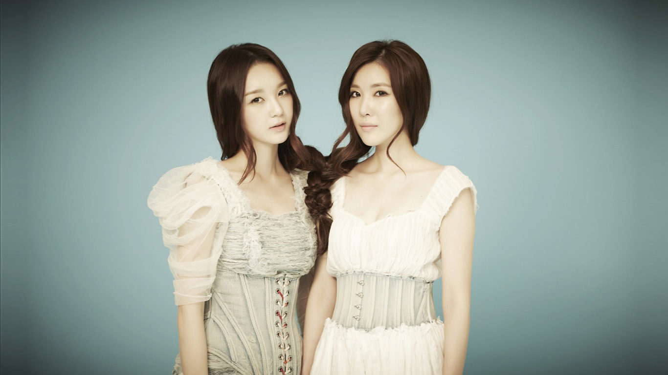 Davichi, корейский группы девушки дуэт, HD обои #6 - 1366x768