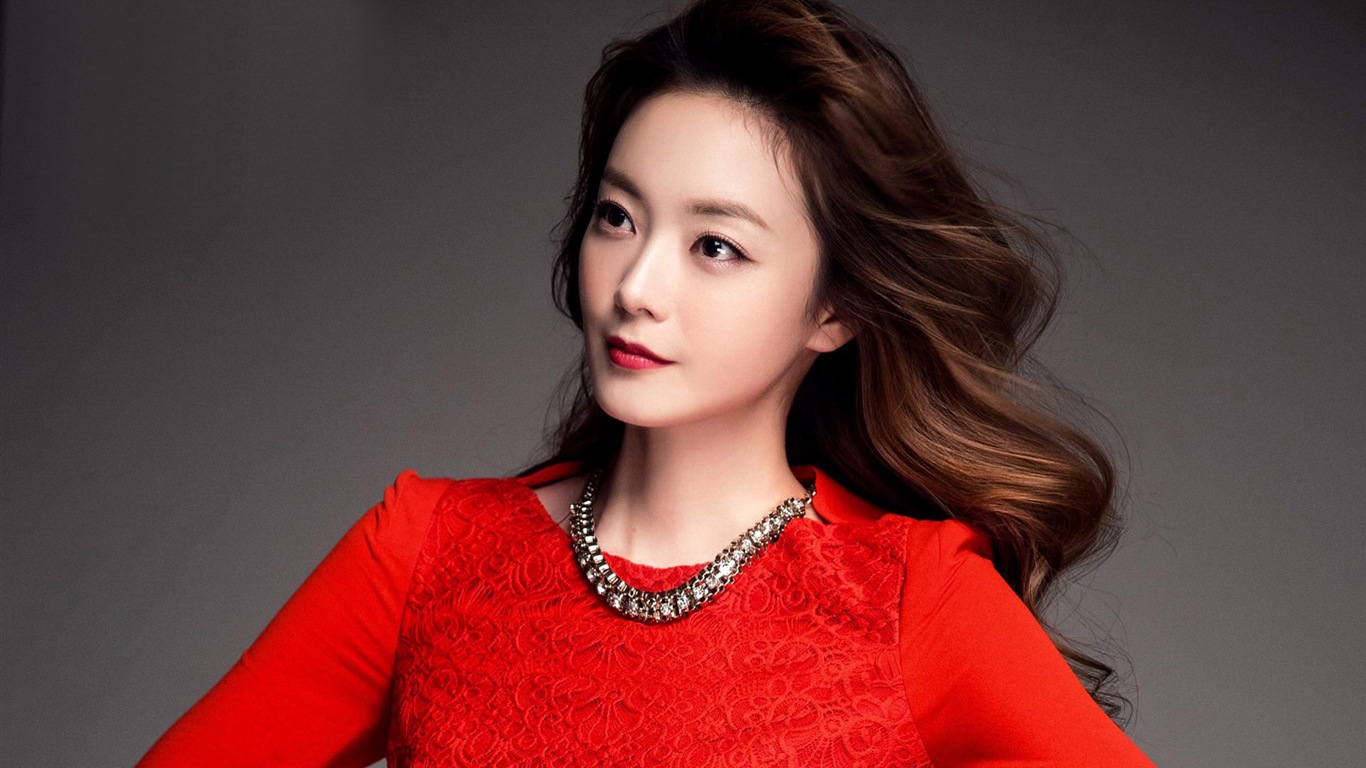 Jeon So-Min, korejština krásná dívka, HD Tapety na plochu #6 - 1366x768