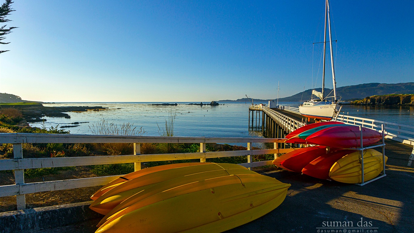 캘리포니아 해안 풍경, 윈도우 8 테마 배경 화면 #2 - 1366x768