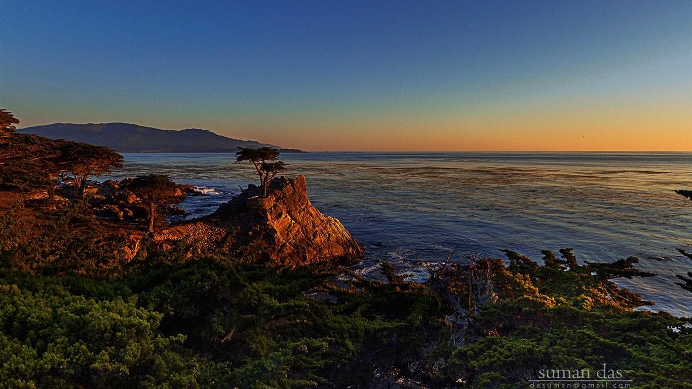 カリフォルニア海岸の風景、Windowsの8テーマの壁紙 #3 - 1366x768