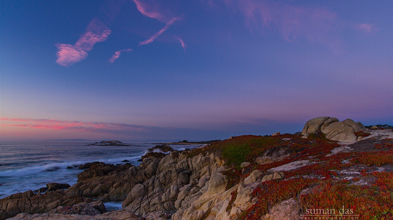 加州海岸风景，Windows 8 主题壁纸10 - 1366x768