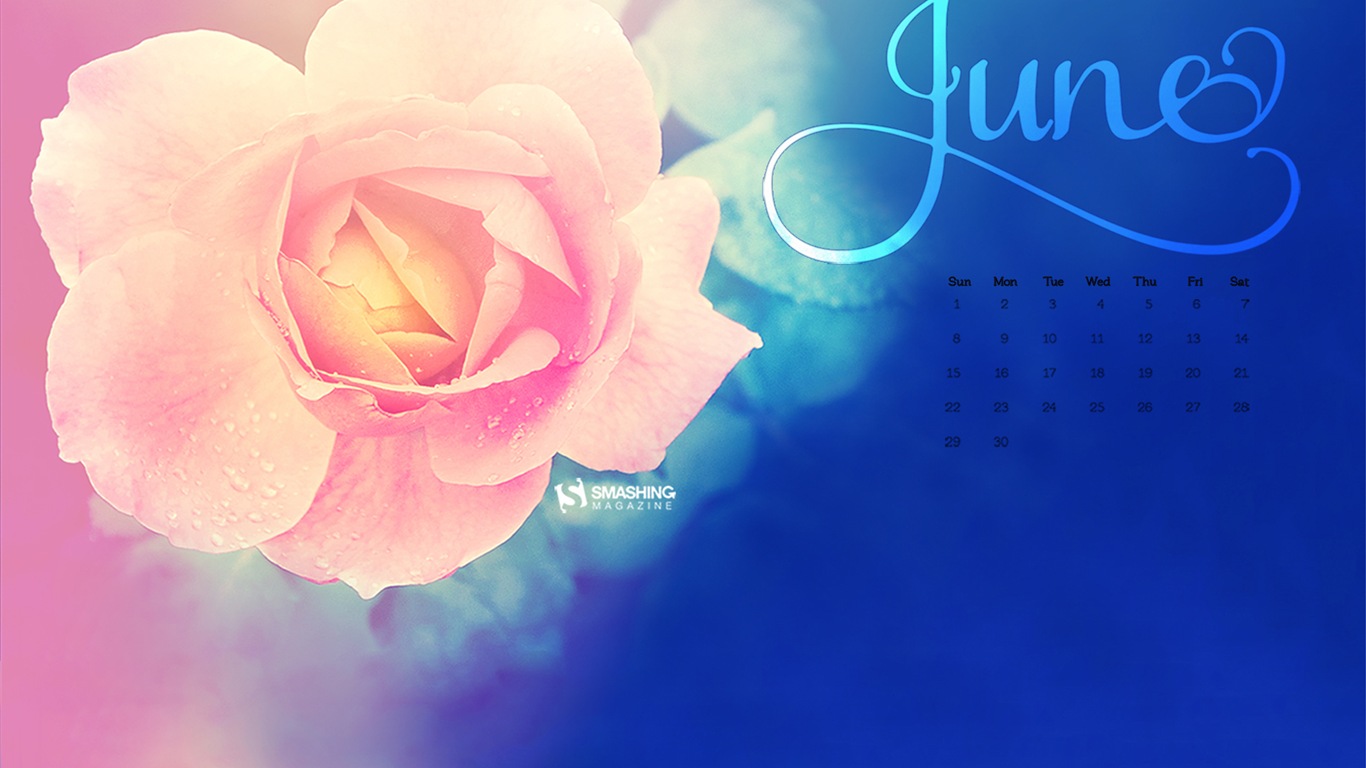 June 2014 calendar wallpaper (2) #5 - 1366x768