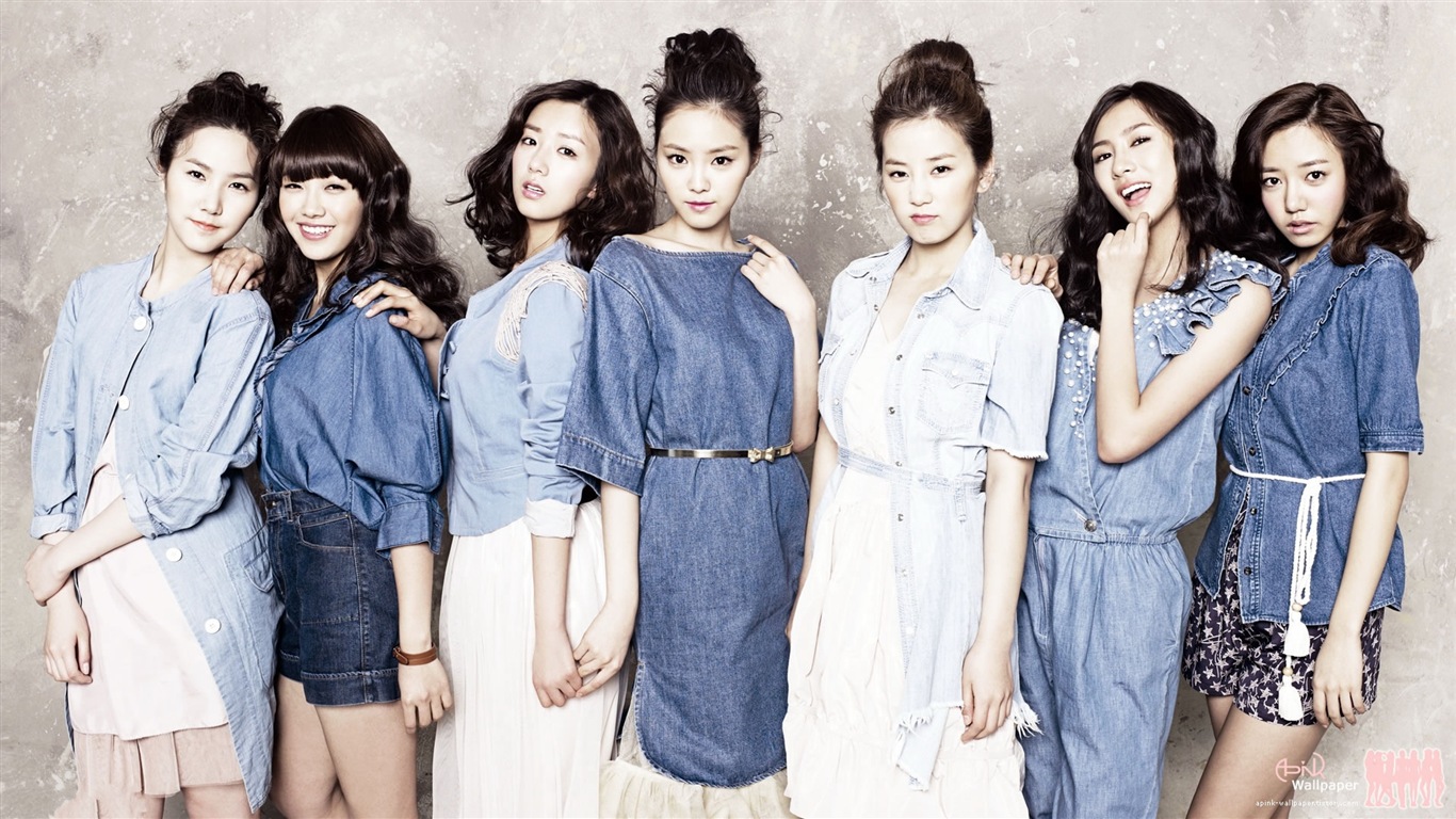 Koreanische Musik Girl-Group, ein rosa HD Wallpaper #14 - 1366x768