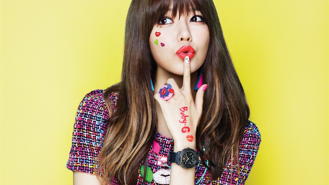 Girls Generation SNSD Casio Kiss Me Baby-G tapety #10 - 1366x768