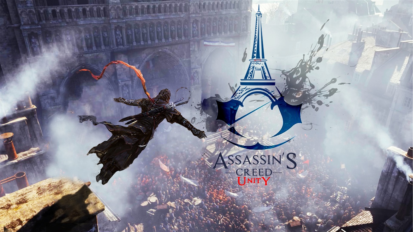2014 Assassin 's Creed: Unité Fonds d'écran HD #6 - 1366x768