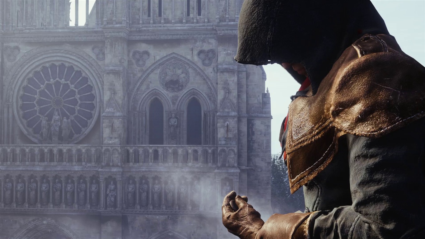2014 Assassin 's Creed: Unité Fonds d'écran HD #14 - 1366x768