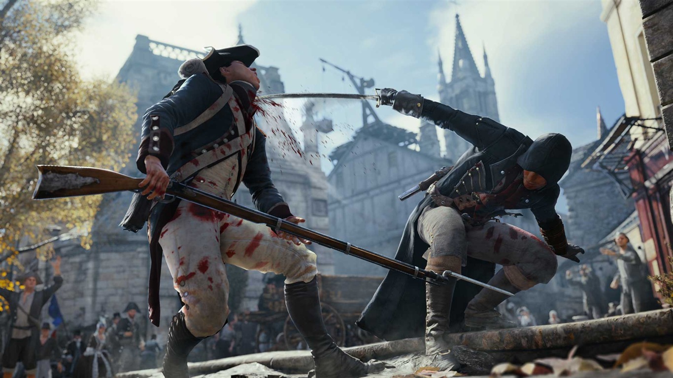 2014 Assassin 's Creed: Unité Fonds d'écran HD #18 - 1366x768